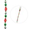 Crystal Lane DIY 7" Designer Holiday Red & Green Glass Bead Mix Strand